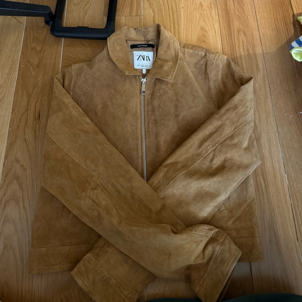 ZARA Ladies Suede Zip Jacket - Picture 6 of 13